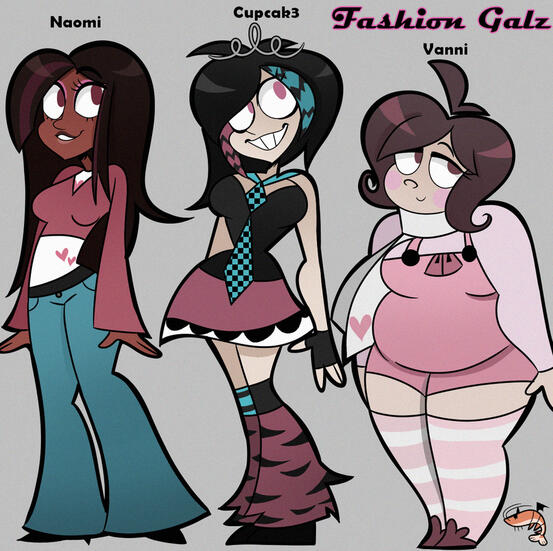 Naomi, Cupcak3, and Vanni Naomi, Cupcak3, and Vanni